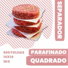 Papel manteiga parafinado seararador carne hamburguer kit2u