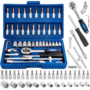 Kit 46 chave catraca jogo de soquetes allen