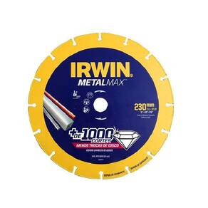 Disco de Corte Diamantado 230mm Profissional MetalMax  Irwin