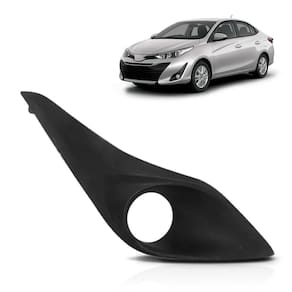 Moldura milha toyota yaris 2018 2019 com furo novo