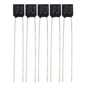 5 fusível térmico motor ventilador 130ºc 2a 250v 130 graus