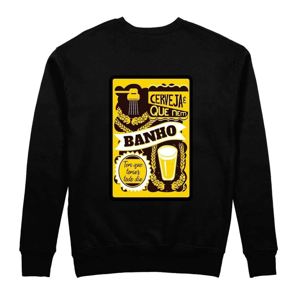 Agasalho Moletom Fechado Gola Careca Masculino Estampado Forrado Flanelado Toque Macio