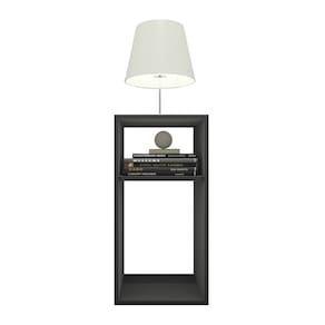 Mesa de Cabeceira Pequena 2 Nichos em MDF PlanCasa