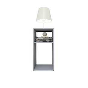 Mesa de Cabeceira Pequena 2 Nichos em MDF PlanCasa