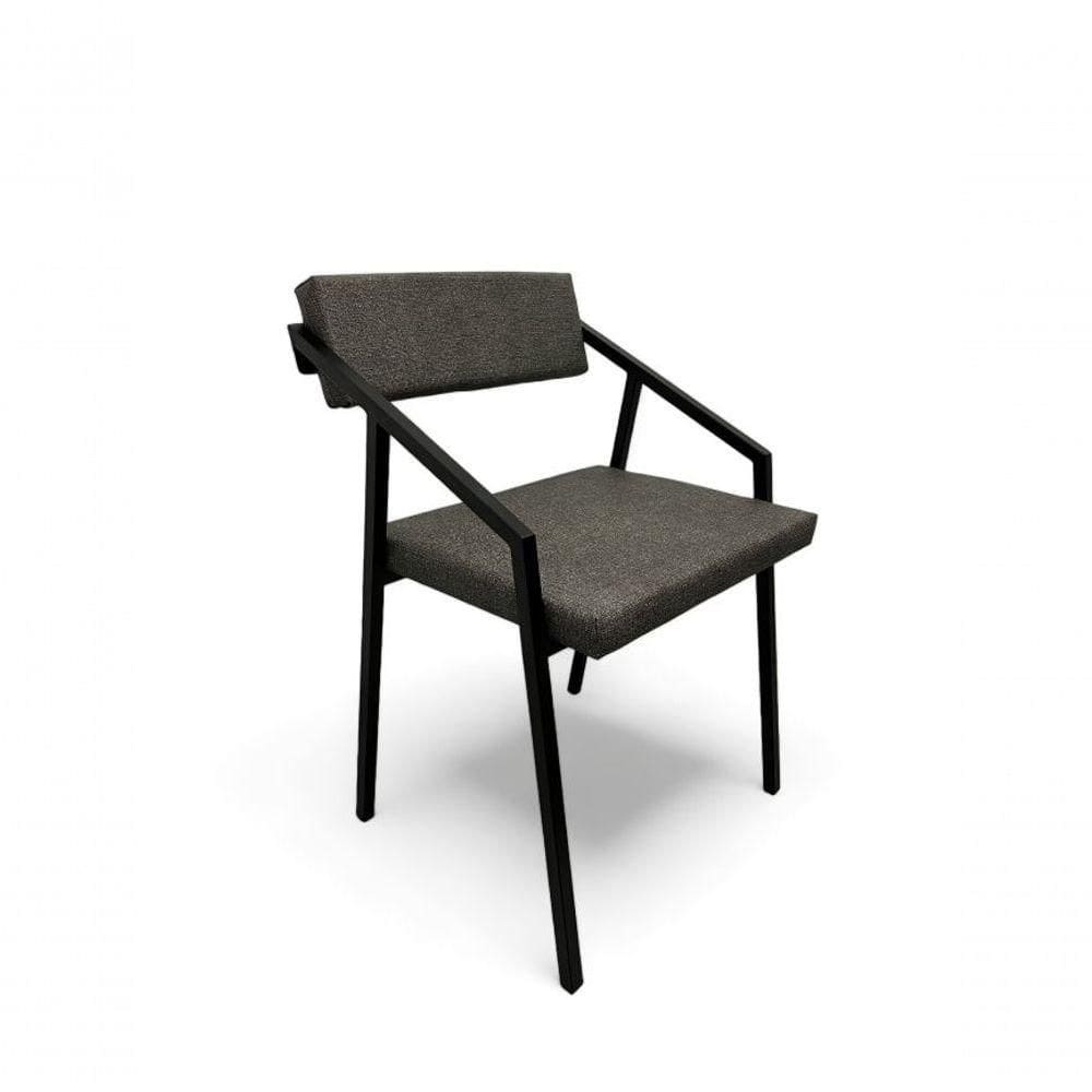 Cadeira Zênite Metalon Preto Cinza