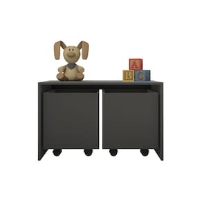 Mesa Organizadora de Brinquedos com 2 Baús 100% MDF PlanCasa