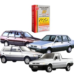 Jogo De Cabo De Vela Ngk Para Fiat Uno Fiorino Elba Premio.