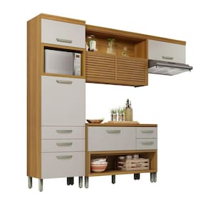 Cozinha 3 Peças Mdf Princesa Nesher Freijó-off