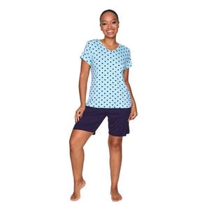 Pijama Feminino Bermudoll Manga Curta Confortavel