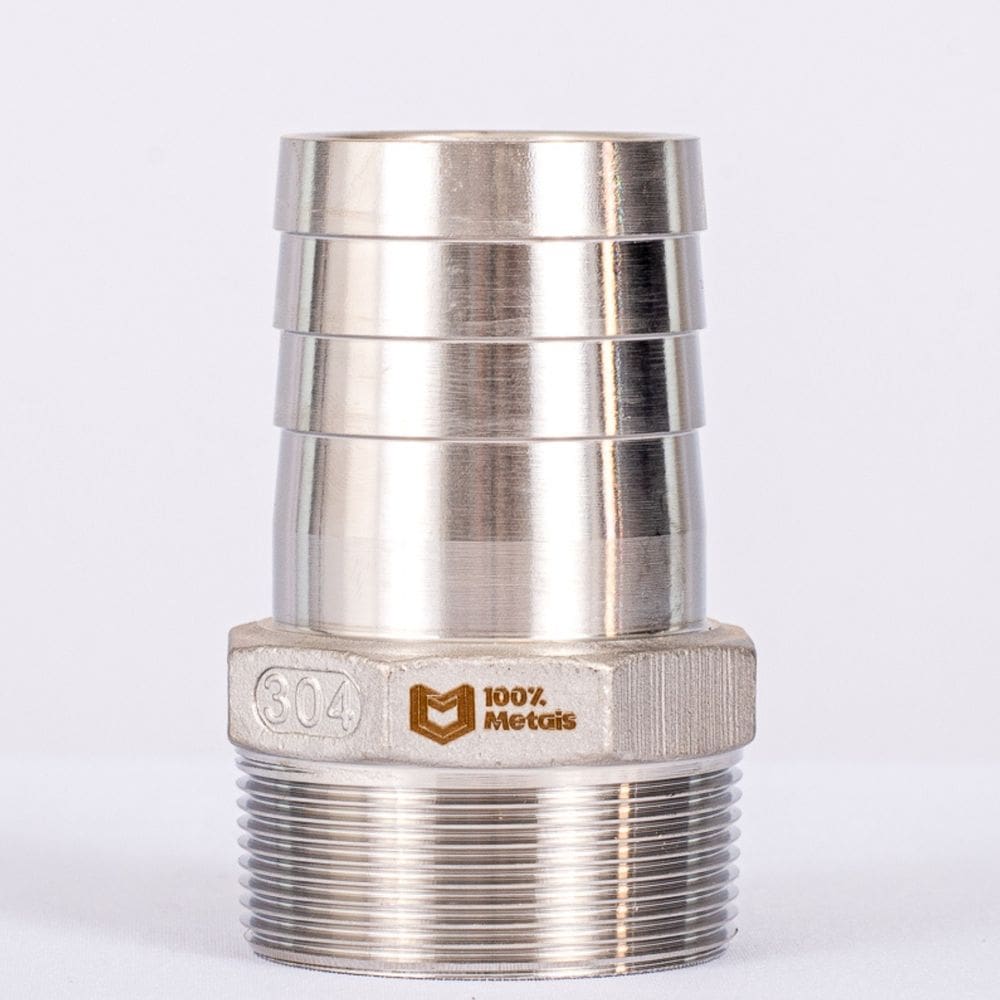 ESPIGÃO INOX 304 150LBS ROSCA (BSP) IMP. - 3 (88.90mm) X 77mm