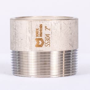 PONTA DE ROSCA INOX 304 SCH.40 ROSCA (BSP) IMP. - 1.1/4 (42.20mm)