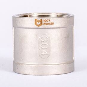 LUVA INOX 304 ROSCA (BSP) IMP. - 3 (88.90mm)