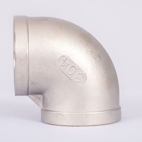 COTOVELO 90º INOX 304 150LBS ROSCA (BSP) IMP. - 1/4 (13.70mm)