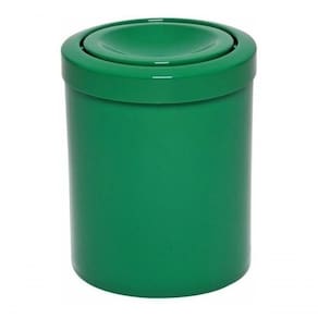Cesto Lixeira 12 Litros Verde Com Tampa Meia Lua - Esfera
