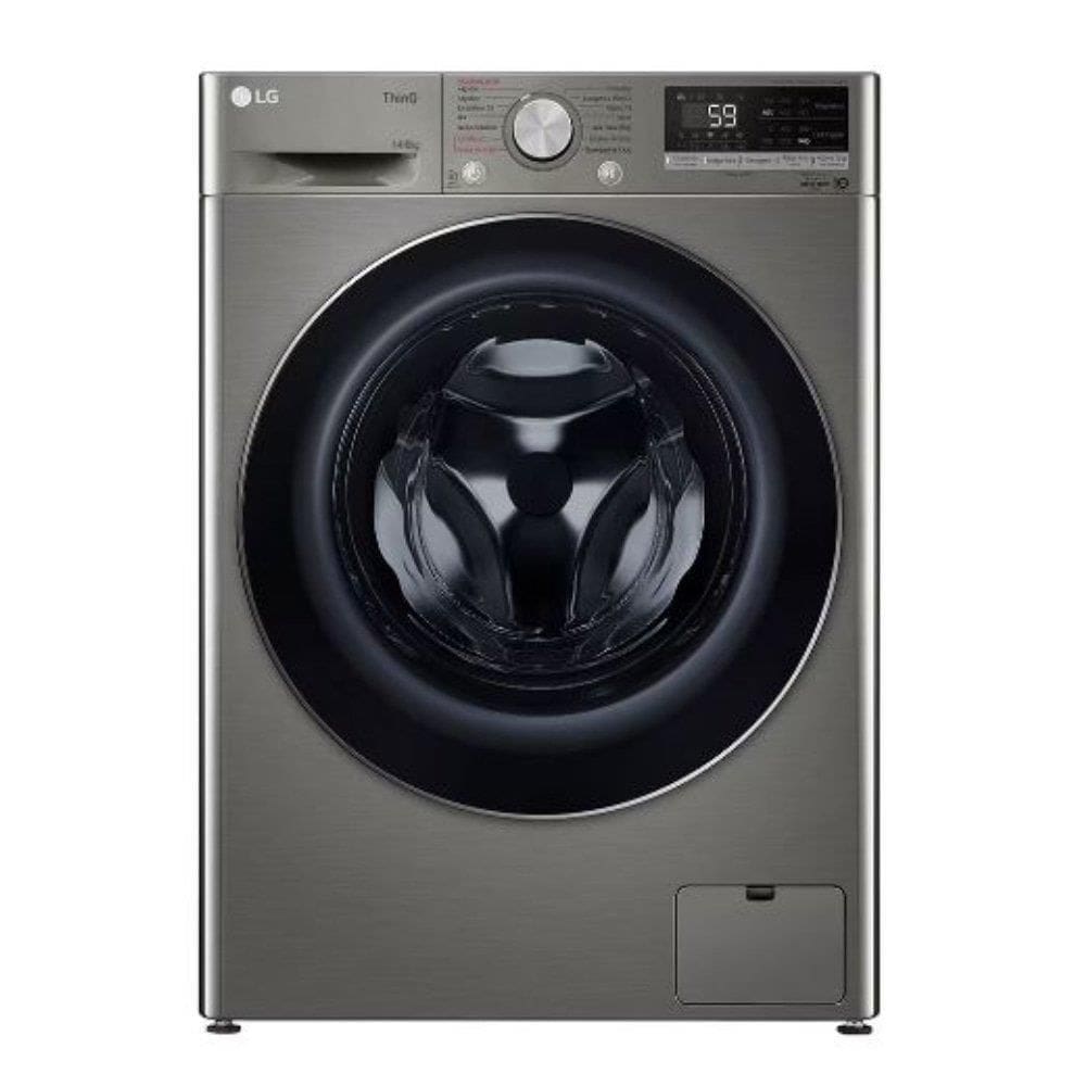 Máquina de Lavar Roupas 14Kg LG CV5014PC4 | Lava e Seca, Inox