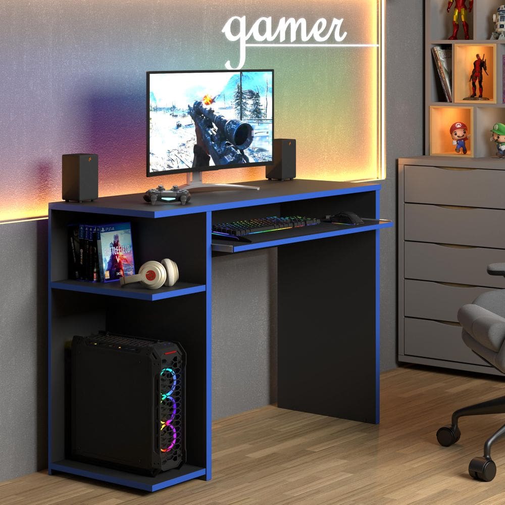 Escrivaninha Mesa Gamer Para Computador - JM