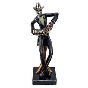 Escultura De Musico Em Resina Sanfona