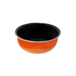 Tigela Bojuda 22 Esmaltada Laranja - 3000 ml - Ewel