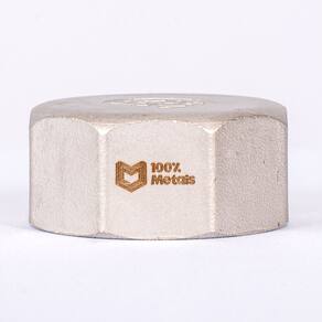 TAMPÃO (CAP) HEXAGONAL INOX 304 150LBS ROSCA (BSP) IMP. - 3 (88.90mm)
