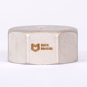 TAMPÃO (CAP) HEXAGONAL INOX 304 150LBS ROSCA (BSP) IMP. - 1.1/4 (42.40mm)