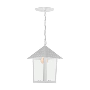 Lustre Pendente Blumenau Colonial Quadrado Vidro Liso E27 Bivolt