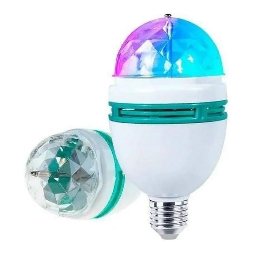 Lâmpada led globo colorido giratório para festa discoteca dj