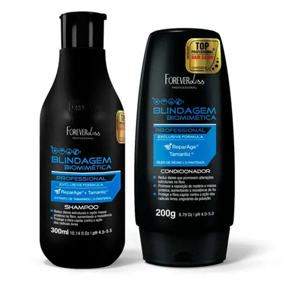 Kit Shampoo e Condicionador Blindagem Capilar Forever Liss
