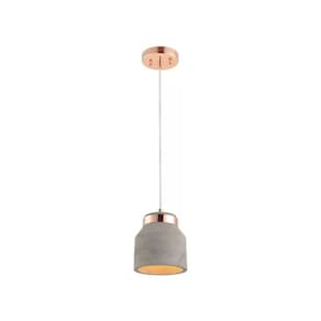 Lustre Pendente Avant Stove Cimento M 130mm Cobre Brilho