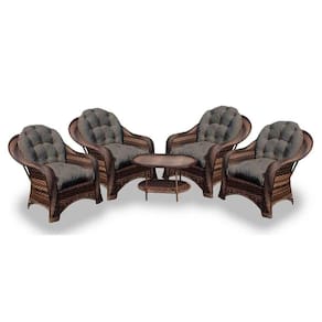 Conjunto De Poltronas 4 Poltronas + 1 Mesa Centro Fendi