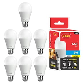 Kit 7 lâmpadas led branco frio 9w 810 lumens iluminação
