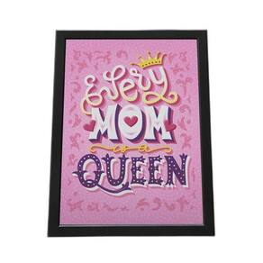 Quadro Com Moldura Melhor Mãe Do Mundo Em Inglês