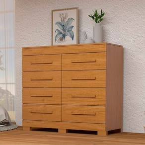 Cômoda 8 Gavetas 100% MDF Lantana Espresso Móveis Cinamomo
