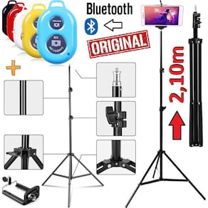Tripé profissional grande pedestal robusto reforçado 2,1m