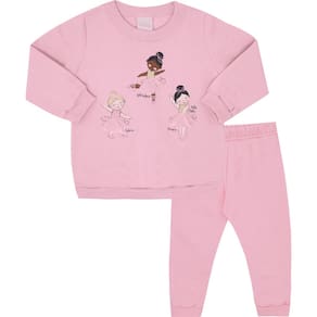 Conjunto Moletom Menina Bebê Pulla Bulla Ref. 50120