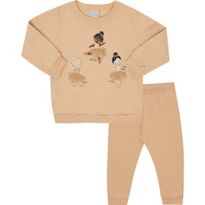 Conjunto Moletom Menina Bebê Pulla Bulla Ref. 50120