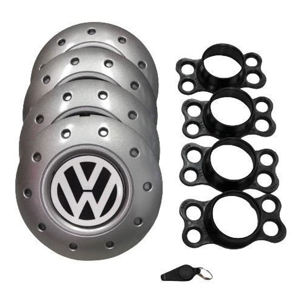 Calotas miollo vw gol quadrado aro 13 1980/1994 amarok prata