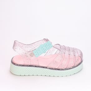Sandália Infantil Plataforma Belinha Verde Glitter