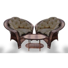 Conjunto De Poltronas 19 2 Poltronas + 1 Mesa Centro Fendi