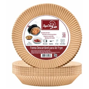 Forma Papel Descartável para Fritadeira Elétrica Airfryer - 50 Unidades