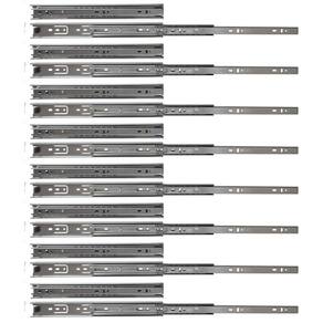 Kit 16 corrediças telescópicas 30cm 25kg para gaveta 8 pares