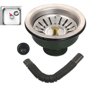 Ralo Valvula Dreno de Pia 10x10 Filtro Sifao Tubo de Escoamento Cozinha Lavabo Apartamento