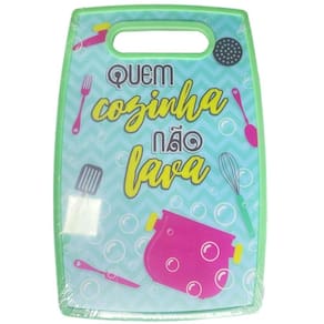 Tábua Corte Carne Legumes Plástico Reforçado Resistente 36Cm