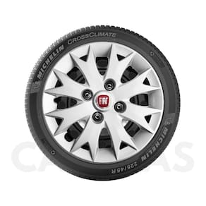 Kit 4x calota fiat uno palio siena aro 13 com emblema 158cb