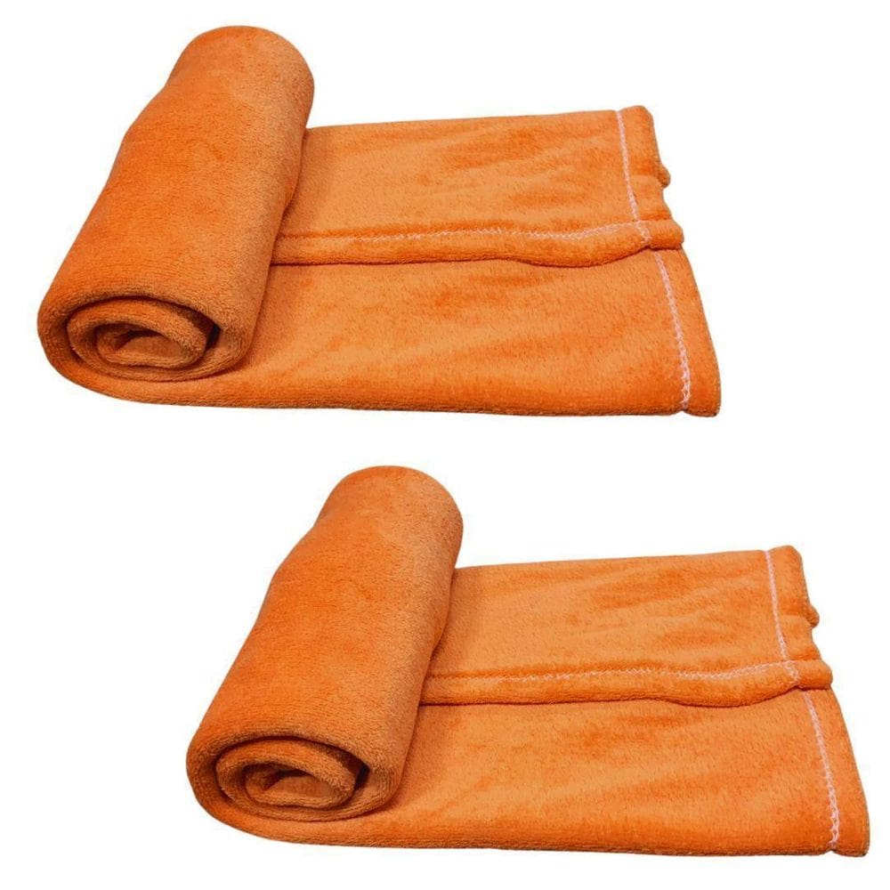 Kit 2 mantas pet cor laranja