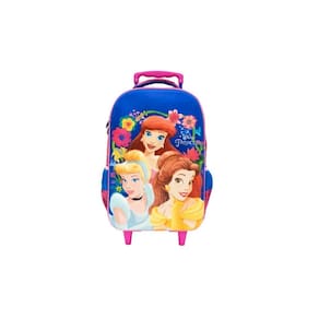 Mochila de rodas escolar princesas disney 3d