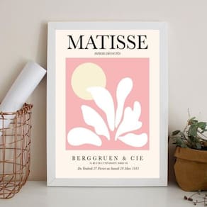 Quadro Arte Matisse Paleta Rosa 45X34Cm