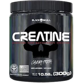 Creatina 100% Pura  300G  Black Skull