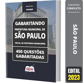 Caderno de testes são paulo sp - fiscal posturas municipais