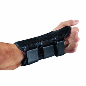 Tala de pulso PROCARE ComfortForm Palmar Stay alumínio/espuma/lycra mão direita preta GG 1 cada por DJO (pacote com 6)