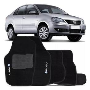 Tapete automotivo carpete com a bse em pvc vw polo